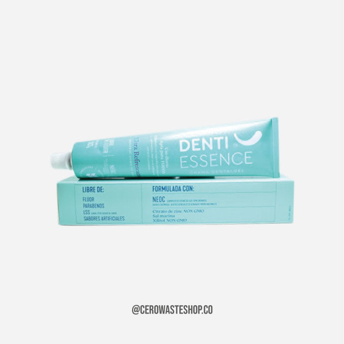 Crema Dental Natural Sin Fluor, Vegana Ultra Refrescante, Cuidado Personal, cerowasteshop, Tienda Ecologica Online, Basura Cero, Zero Waste Colombia