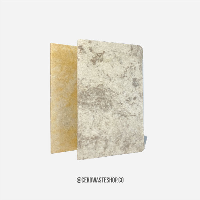 Cuadernos de Papel Artesanal, a Base de Residuos Vegetales, Hogar, Oficina, cerowasteshop, Tienda Ecologica Online, Basura Cero, Zero Waste Colombia