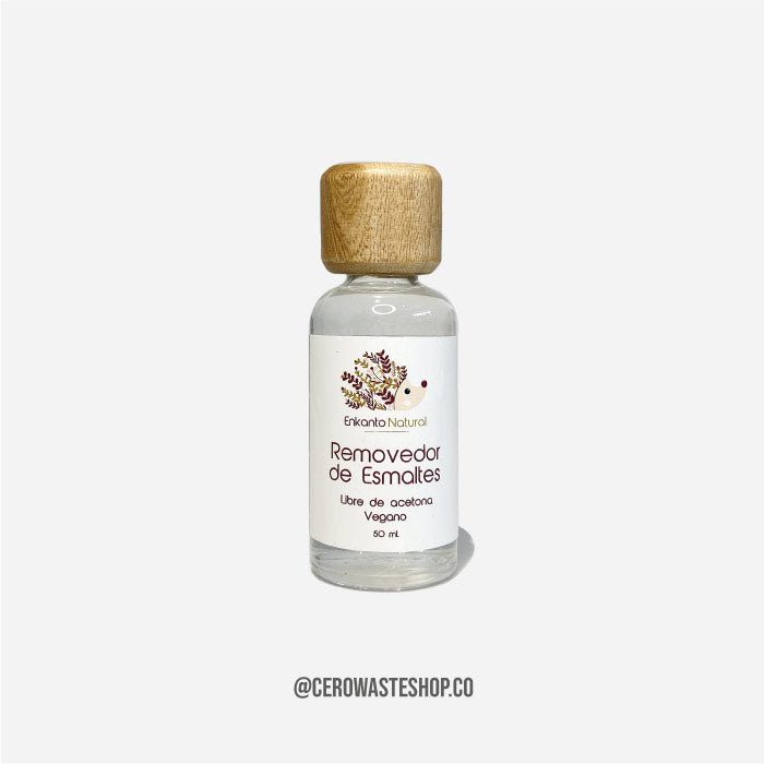 Removedor de Esmalte Ecologico, Libre de Acetona, Cuidado Personal, cerowasteshop, Tiendas Ecologicas Colombia, Basura Cero, Zero Waste Colombia