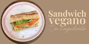 Sándwich vegano con 5 ingredientes y mousse de chocolate