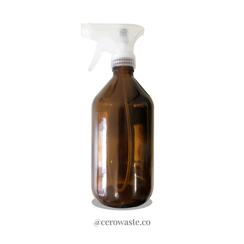 Botella de Vidrio Con Atomizador, Para la Limpieza, Hogar, cerowasteshop, Tienda Ecologica Online, Basura Cero, Zero Waste Colombia
