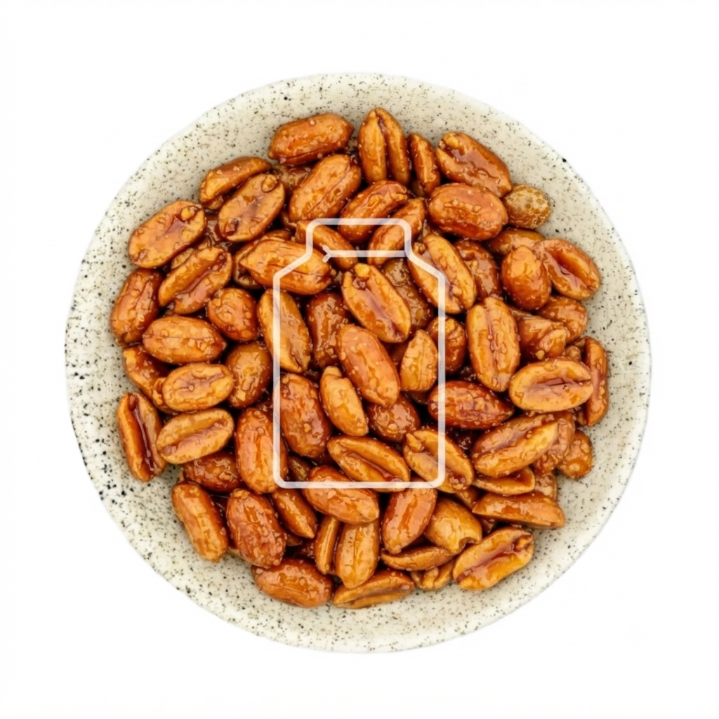 Maní caramelizado