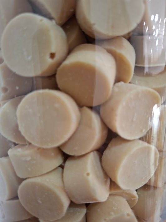 Gotas de chocolate blanco - leche de coco