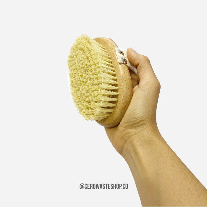 Cepillo Exfoliante Para Cuerpo, Vegano y Compostable, Cuidado Pesonal, cerowasteshop, Tienda Ecologica Online, Basura Cero, Zero Waste Colombia
