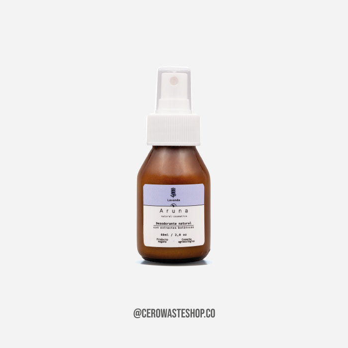 Desodorante Natural Liquido de Lavanda, Libre de Aluminio y Libre de Plastico, Cuidado Personal, cerowasteshop, Tiendas Ecologicas Colombia, Basura Cero, Zero Waste Colombia