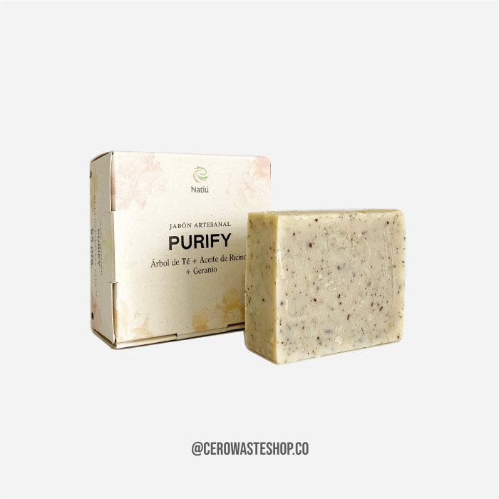 Jabon Artesanal Natural Para Acne y Piel Grasa, Libres de Crueldad Animal, Cuidado del Cabello, cerowasteshop, Tiendas Ecologicas Colombia, Basura Cero, Zero Waste Colombia