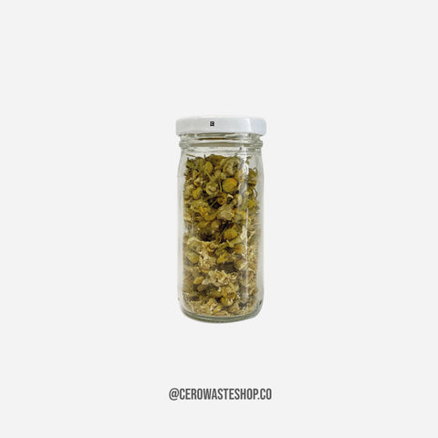 Flores de Manzanilla Organicas, Para Hacer Infusiones, Cuidado Personal, Hogar, cerowasteshop, Tienda Ecologica Online, Basura Cero, Zero Waste Colombia