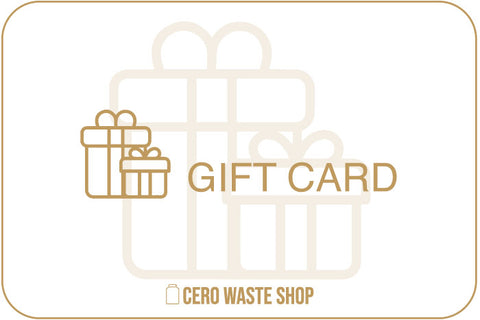 Tarjeta De Regalo, Giftcard, Cuidado Personal, Hogar, cerowasteshop, Tienda Ecologica Online, Basura Cero, Zero Waste Colombia