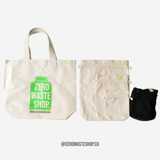 Kits Ahorro, Bolsas de Agodon Para Comprar, Para Llevar, cerowasteshop, Tienda Ecologica Online, Basura Cero, Zero Waste Colombia